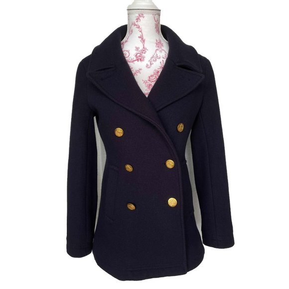 J. Crew Majesty Navy Peacoat 00 - Picture 2 of 9